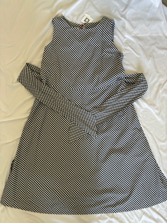 Anne Klein Dresses & Skirts - Anne Klein Black and White Gingham Sleeveless A-Line Dress